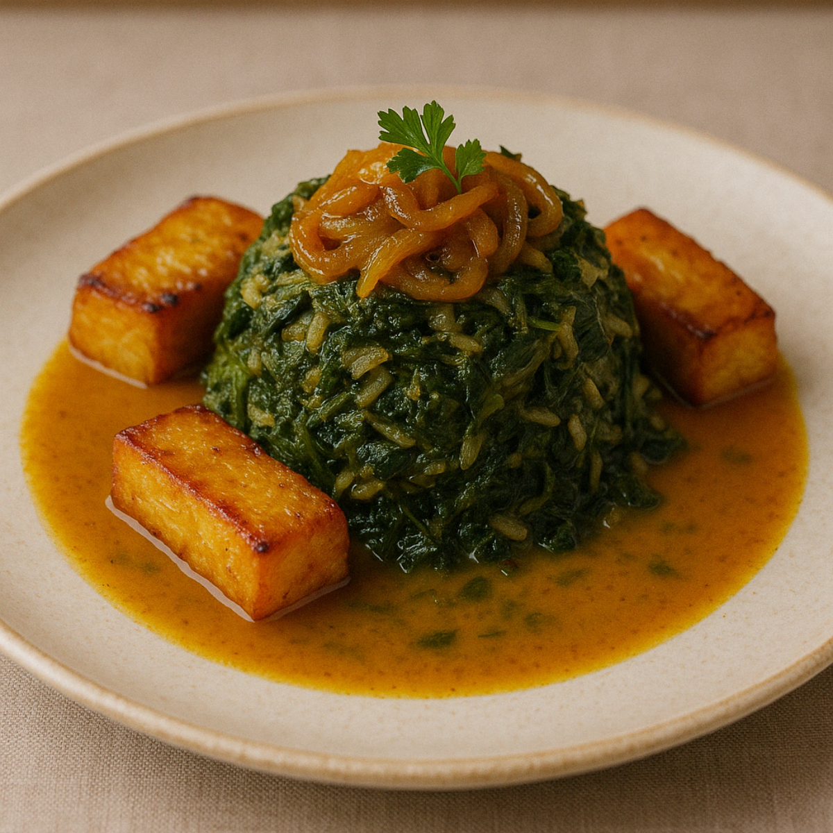 Babenda, spécialité burkinabé servie au restaurant Ubuntu