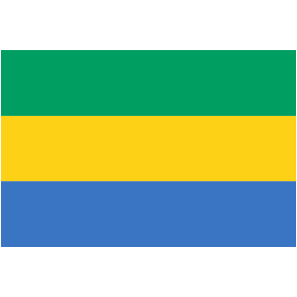 Drapeau du Gabon représentant la cuisine gabonaise au restaurant