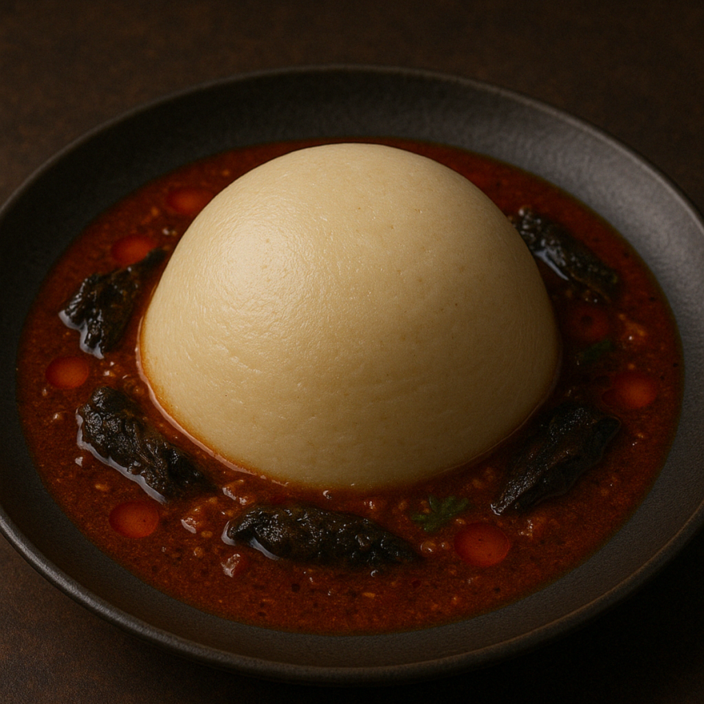 Le Tô, spécialité guinéenne servie au restaurant Ubuntu de notre menu