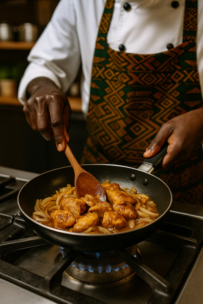 Préparation de plats africains